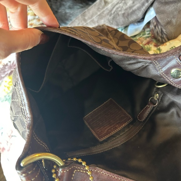 Vintage Brown Coach Purse - Picture 5 of 6